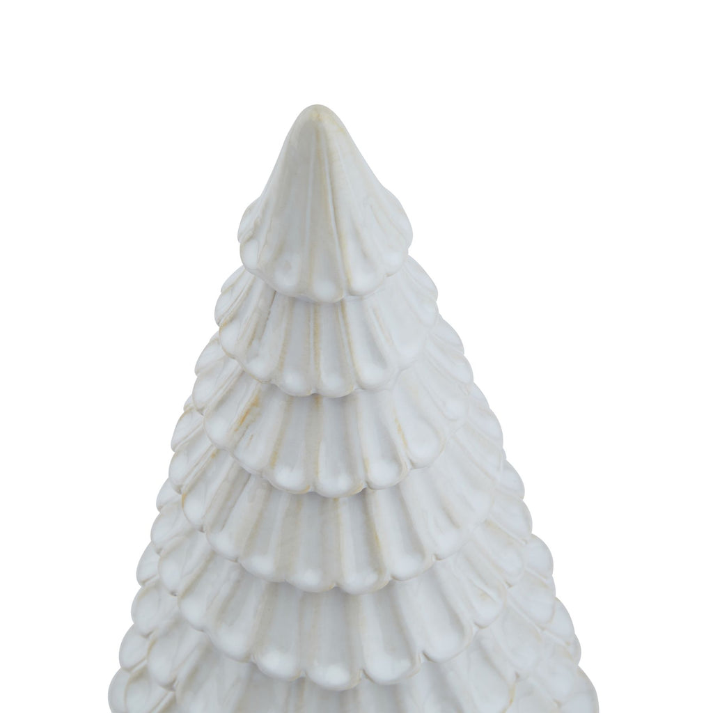 Shades 4 Seasons Ceramic Fir Tree - White Tabletop Decor Shades 4 Seasons