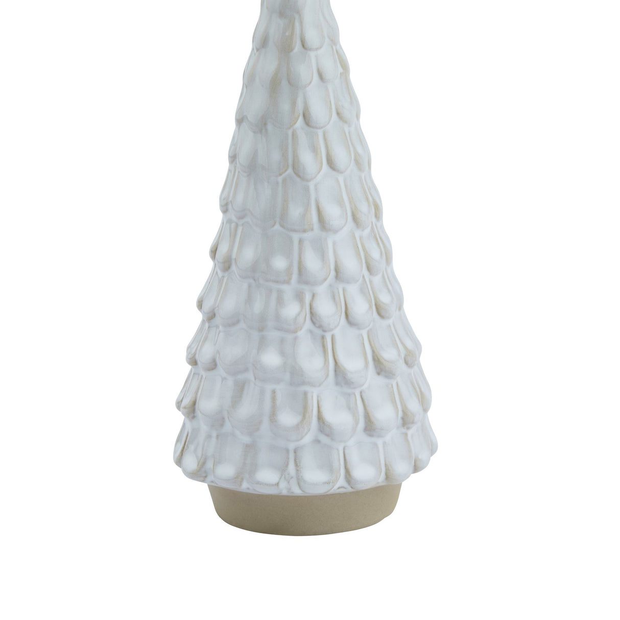 Shades 4 Seasons Ceramic Spruce Tree - White Glazed Tabletop Shades 4 Seasons