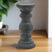 Amalfi Small Grey Column Candle Holder GREY CERAMIC Shades 4 Seasons