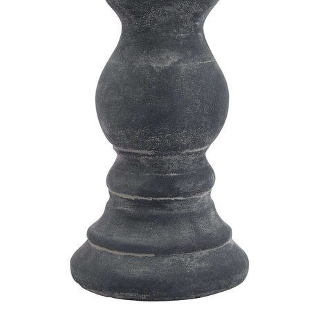 Amalfi Small Grey Column Candle Holder Shades 4 Seasons