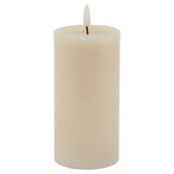 Luxe Collection Melt Effect 3x6 Taupe LED Wax Candle WAX Shades 4 Seasons