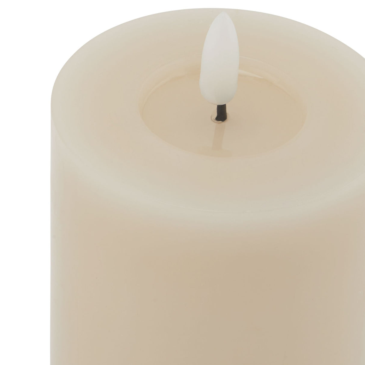 Luxe Collection Melt Effect 3x4 Taupe LED Wax Candle Shades 4 Seasons