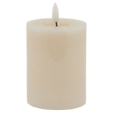 Luxe Collection Melt Effect 3x4 Taupe LED Wax Candle WAX Shades 4 Seasons