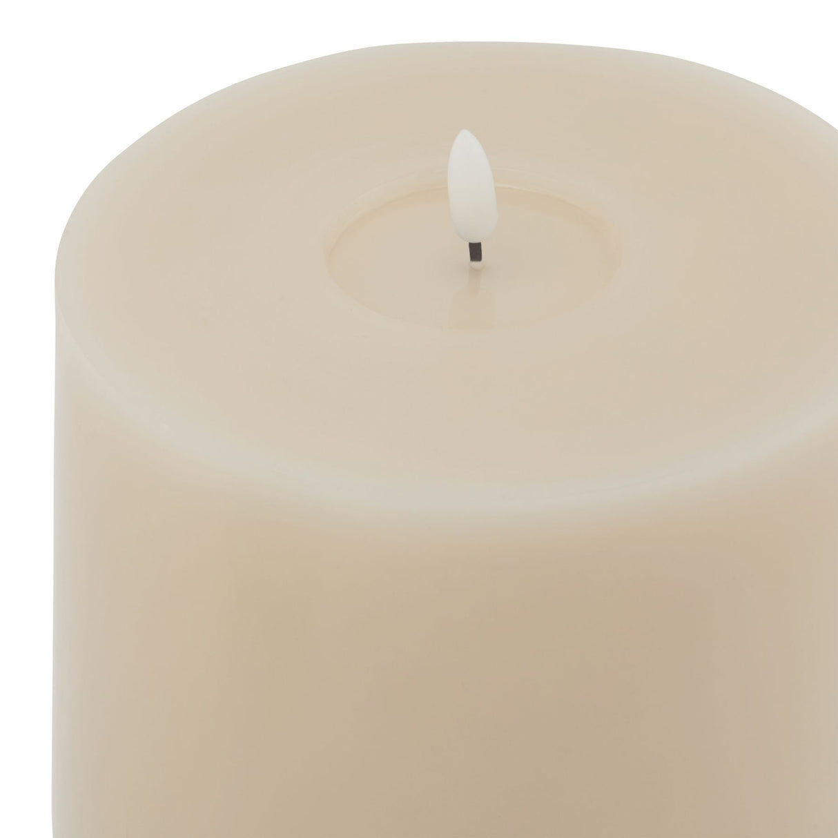 Luxe Collection Melt Effect 6x8 Taupe LED Wax Candle Shades 4 Seasons