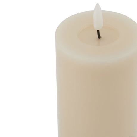 Luxe Collection Melt Effect 3x6 Taupe LED Wax Candle Shades 4 Seasons