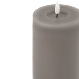 Luxe Collection Melt Effect 3.5x9 Grey LED Wax Candle Shades 4 Seasons