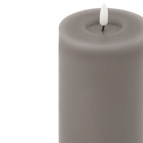 Luxe Collection Melt Effect 3.5x9 Grey LED Wax Candle Shades 4 Seasons