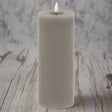 Luxe Collection Melt Effect 3.5x9 Grey LED Wax Candle GREY WAX Shades 4 Seasons