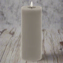 Luxe Collection Melt Effect 3.5x9 Grey LED Wax Candle GREY WAX Shades 4 Seasons