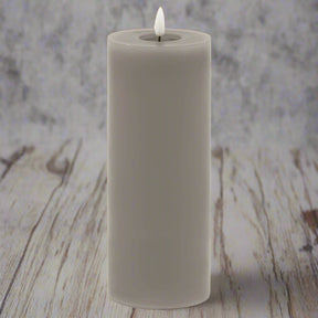 Luxe Collection Melt Effect 3.5x9 Grey LED Wax Candle GREY WAX Shades 4 Seasons