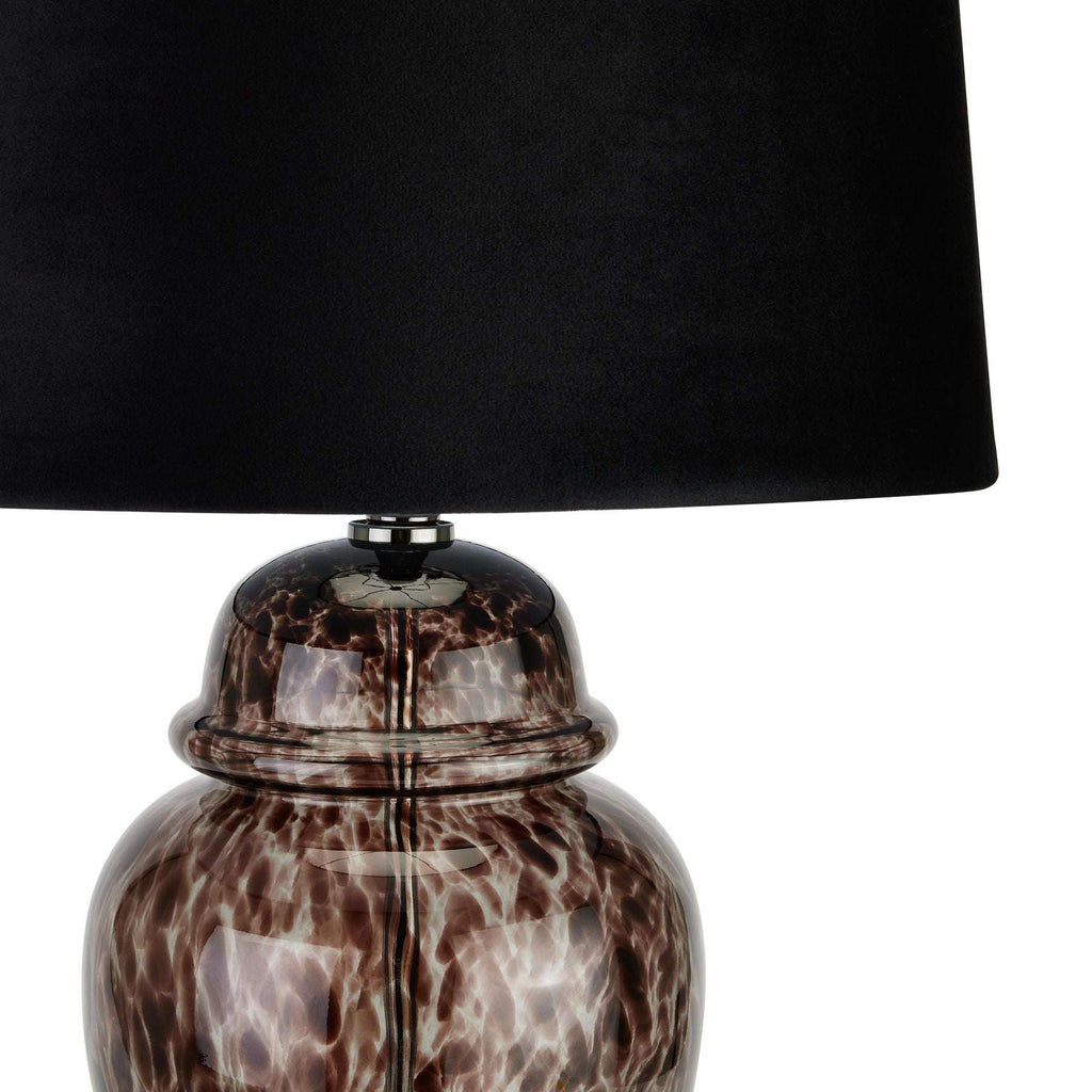 Shades 4 Seasons Acanthus Lamp - Smoky Glass Table Lamp Shades 4 Seasons