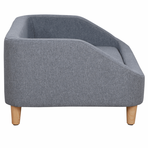 PawHut Modern Grey Dog Sofa - Washable Cover PawHut