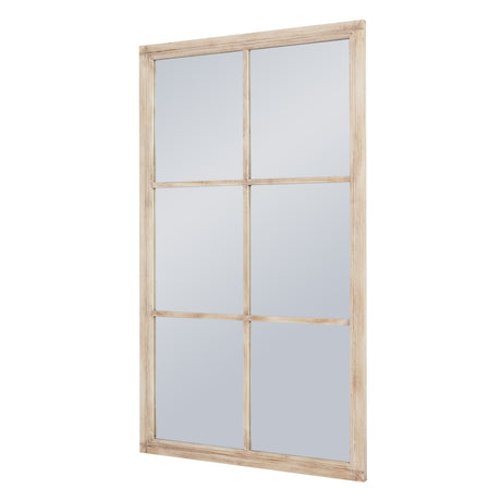 Shades 4 Seasons Large Window Mirror - Rustic Wood Shades 4 Seasons