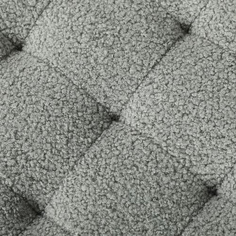 HOMCOM 45cm Round Ottoman with Storage, Lid, Cashmere Footstool HOMCOM