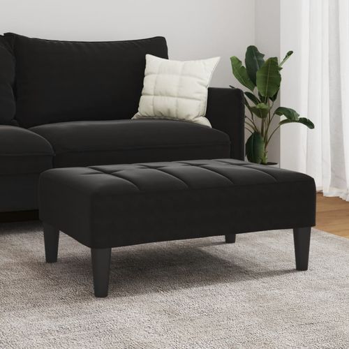 vidaXL Velvet Footstool Light Grey 77x55x31 cm vidaXL