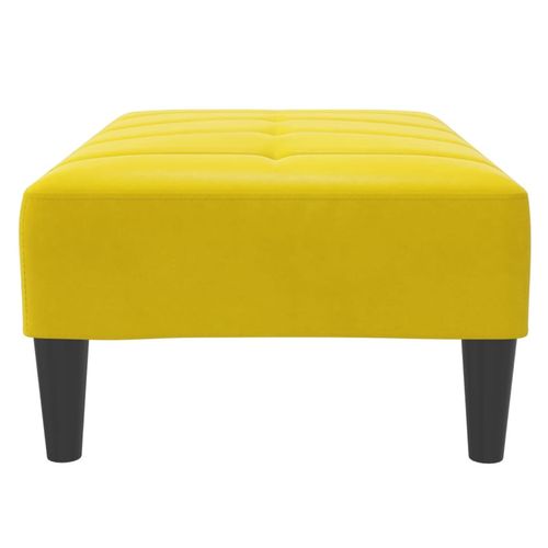 vidaXL Velvet Footstool Light Grey 77x55x31 cm vidaXL