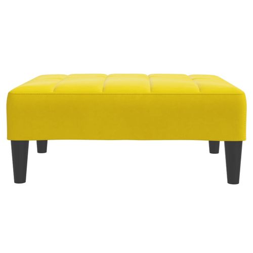 vidaXL Velvet Footstool Light Grey 77x55x31 cm vidaXL
