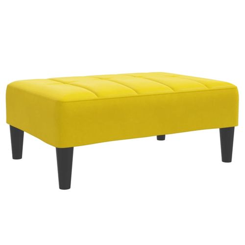vidaXL Velvet Footstool Light Grey 77x55x31 cm vidaXL