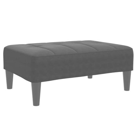 vidaXL Velvet Footstool Light Grey 77x55x31 cm vidaXL