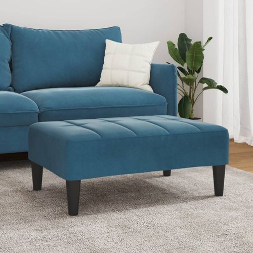 vidaXL Velvet Footstool Light Grey 77x55x31 cm vidaXL