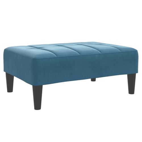 vidaXL Velvet Footstool Light Grey 77x55x31 cm vidaXL