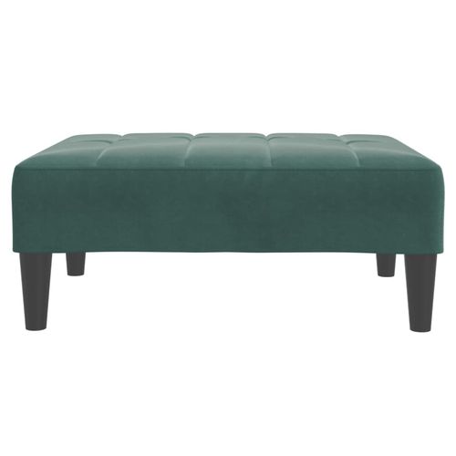 vidaXL Velvet Footstool Light Grey 77x55x31 cm vidaXL