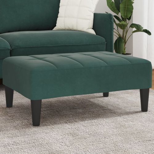 vidaXL Velvet Footstool Light Grey 77x55x31 cm vidaXL