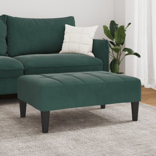 vidaXL Velvet Footstool Light Grey 77x55x31 cm vidaXL
