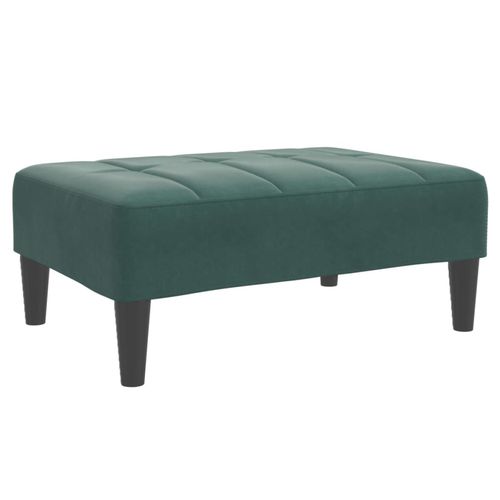 vidaXL Velvet Footstool Light Grey 77x55x31 cm vidaXL
