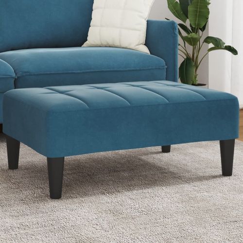 vidaXL Velvet Footstool Light Grey 77x55x31 cm vidaXL