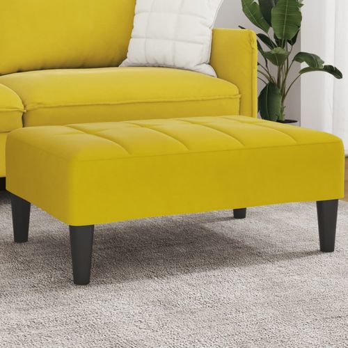 vidaXL Velvet Footstool Light Grey 77x55x31 cm vidaXL