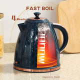 Wise Galleria Honeycomb Kettle in navy with fast boil feature and stainless steel design
