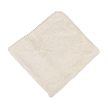 Eco Bath London Hooded Towel in soft cream colour, perfect for keeping children warm and dry after bath time
