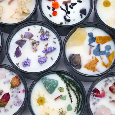 Hop Hare Crystal Magic Flower Candle - The Lovers AW-Dropship