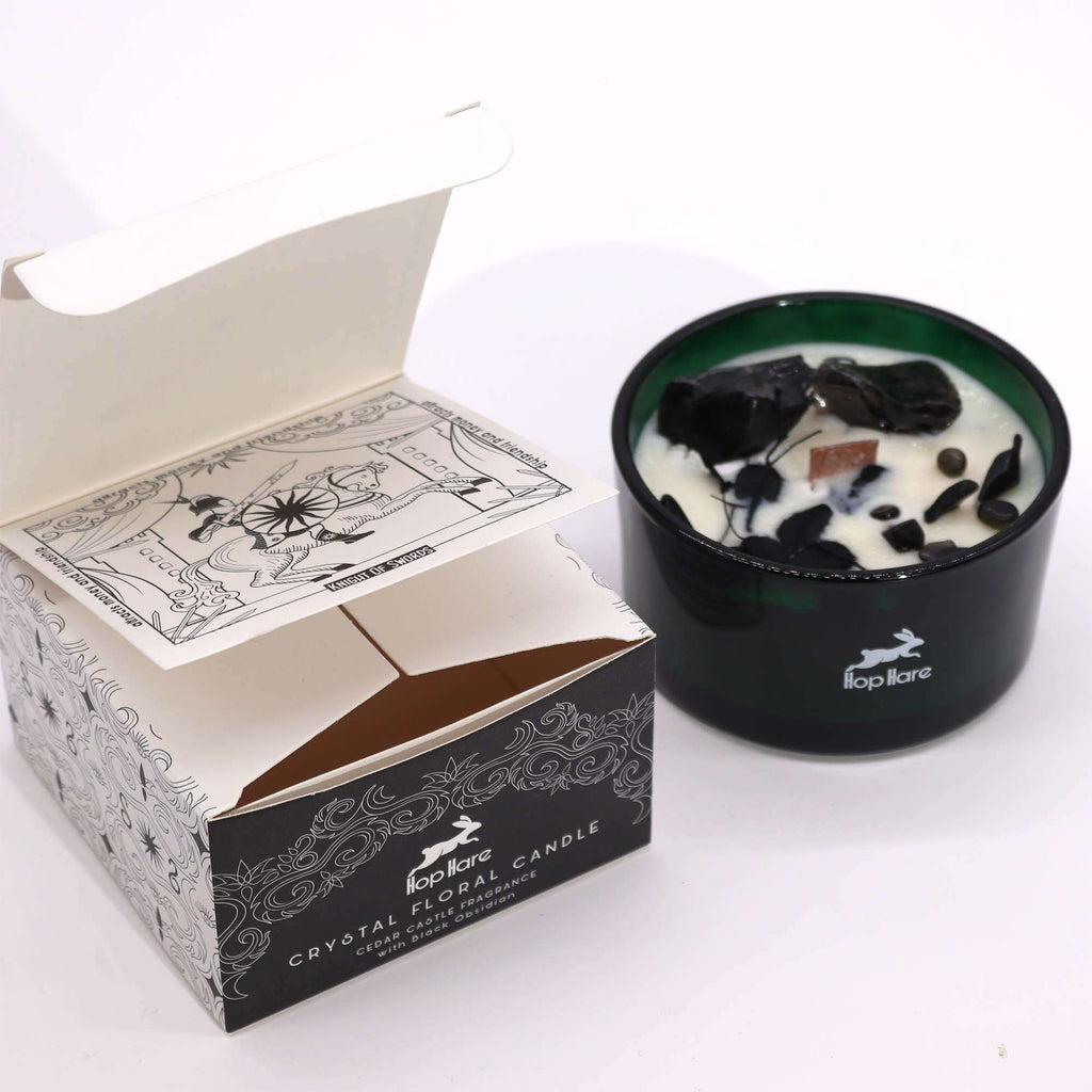 Hop Hare Crystal Magic Flower Candle - The Knight of Swords AW-Dropship