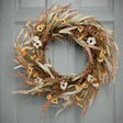 Shades 4 Seasons Amelie Wreath - Artificial Rustic Door Decor CREAM PLASTIC Shades 4 Seasons