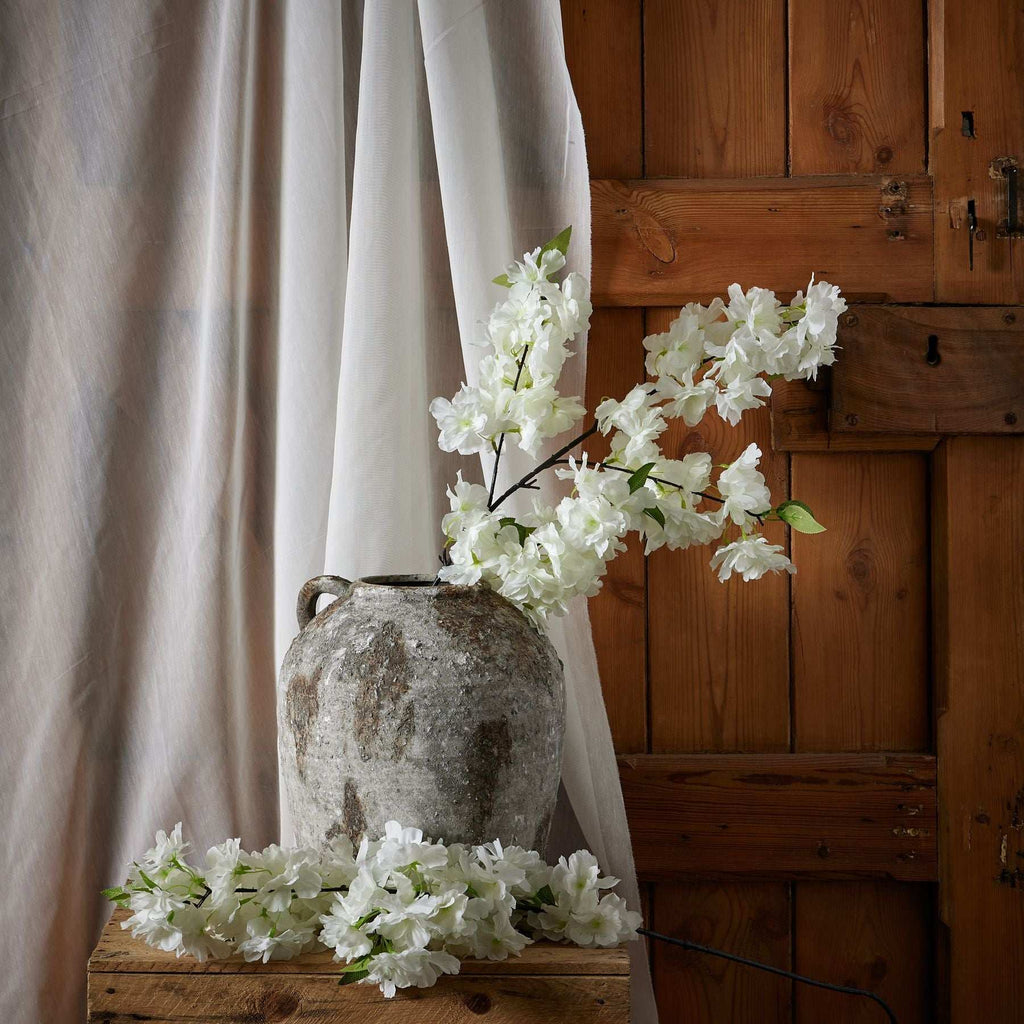 Large White Full Cherry Blossom Stem Shades 4 Seasons