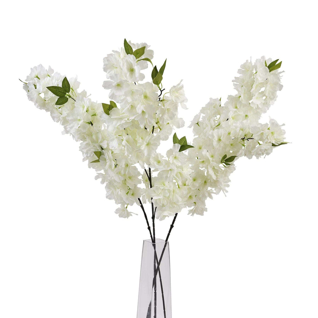 Large White Full Cherry Blossom Stem Shades 4 Seasons