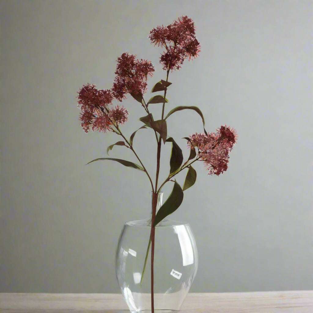 Shades 4 Seasons Smokebush Stem - Realistic Dusty Pink BURGUNDY PLASTIC Shades 4 Seasons