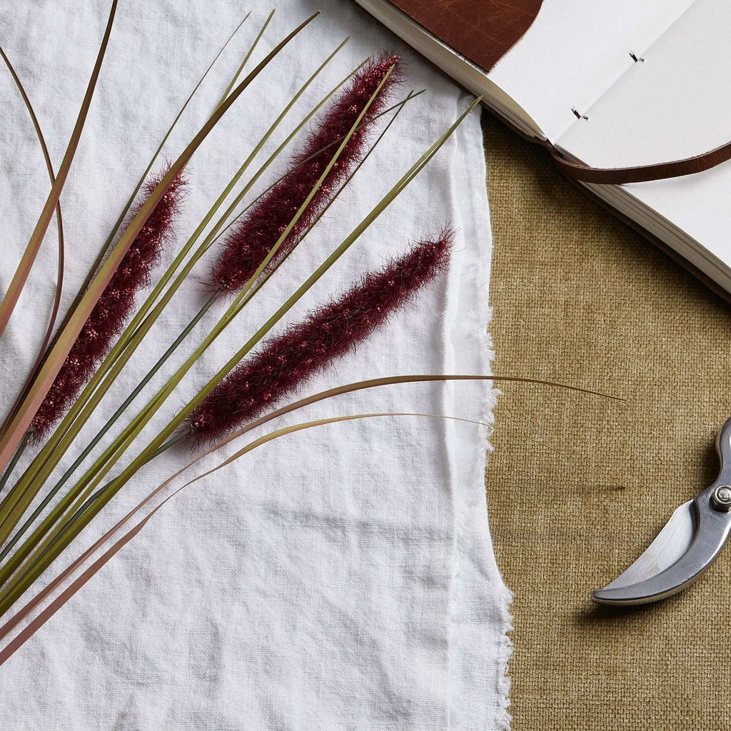 Shades 4 Seasons Triple Grass Stem - Realistic Burgundy Shades 4 Seasons