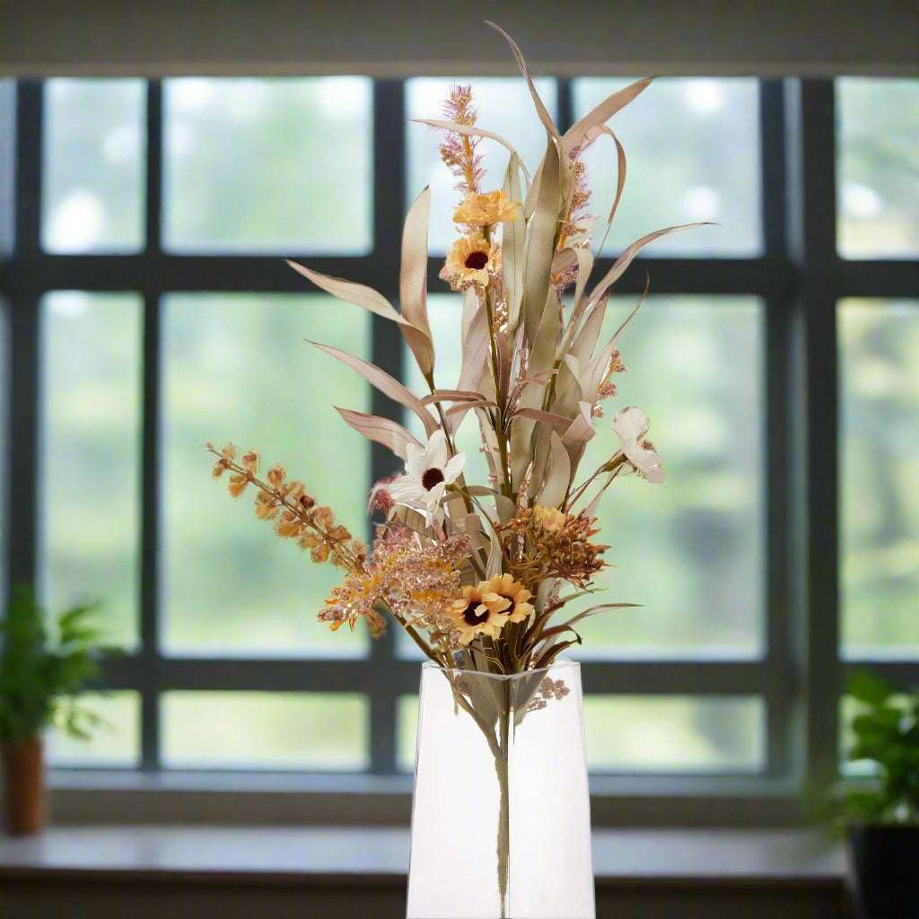 Shades 4 Seasons Amelie Large Spray - Realistic Autumn Stem CREAM PLASTIC Shades 4 Seasons