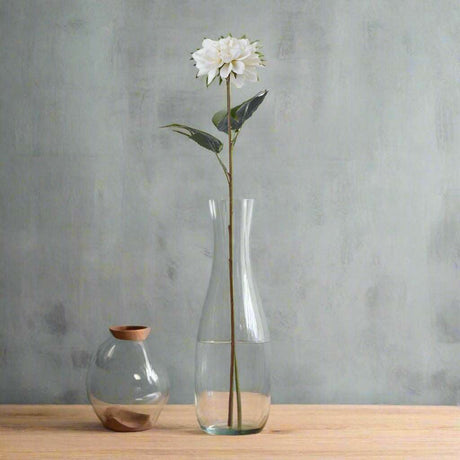 The Natural Garden Collection Tall White Dahlia WHITE PLASTIC Shades 4 Seasons