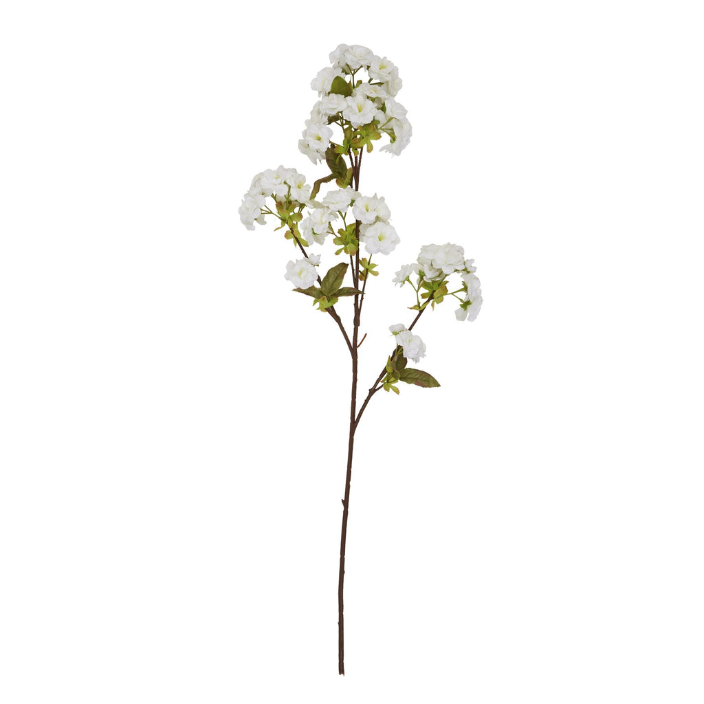 Shades 4 Seasons White Blossom Lifelike Spring Stem Shades 4 Seasons