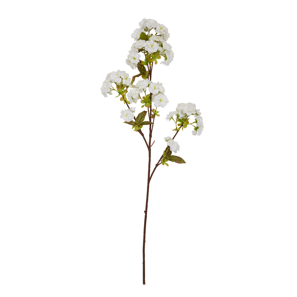 Shades 4 Seasons White Blossom Lifelike Spring Stem Shades 4 Seasons