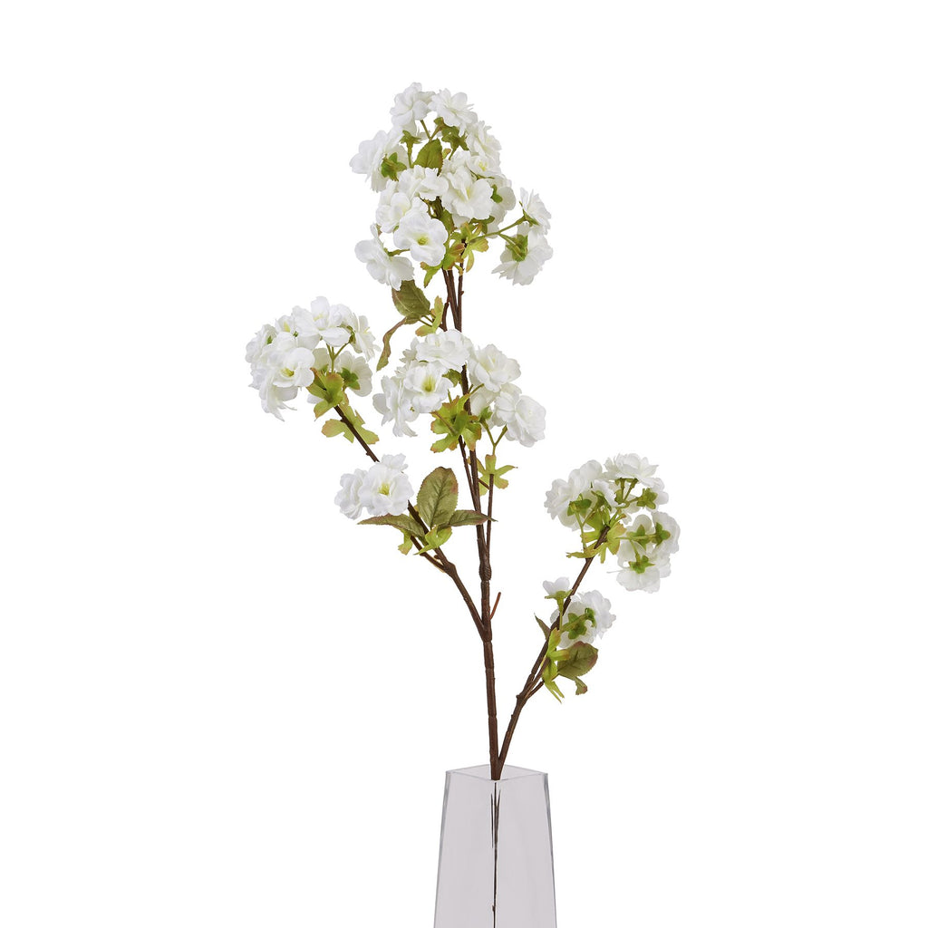 Shades 4 Seasons White Blossom Lifelike Spring Stem Shades 4 Seasons