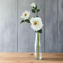 The Natural Garden Collection White Tea Rose WHITE PLASTIC Shades 4 Seasons