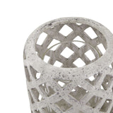 Grey Stone Effect Hurricane Lantern Shades 4 Seasons