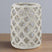 Grey Stone Effect Hurricane Lantern GREY CERAMIC Shades 4 Seasons