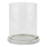 Athena Stone Large Hurricane Lantern WHITE CERAMIC Shades 4 Seasons