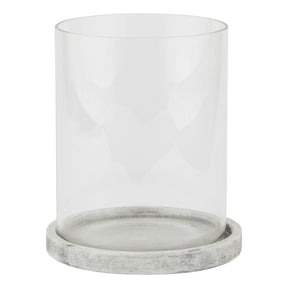 Athena Stone Large Hurricane Lantern WHITE CERAMIC Shades 4 Seasons